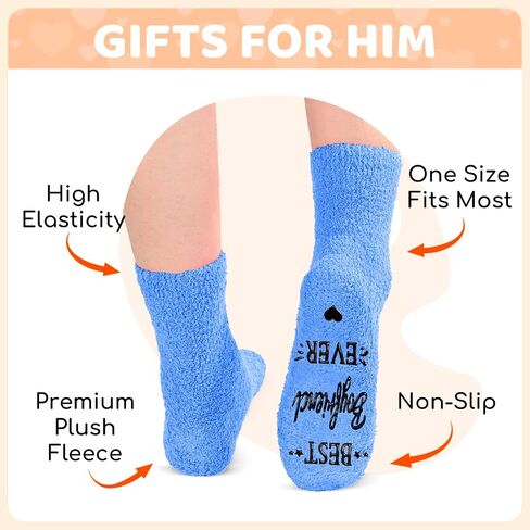 HAPPYPOP Cute Gifts for Girlfriend Her, Birthday Gifts for Girlfriend, Best Girlfriend Ever I love You Socks in Saudi Arabia