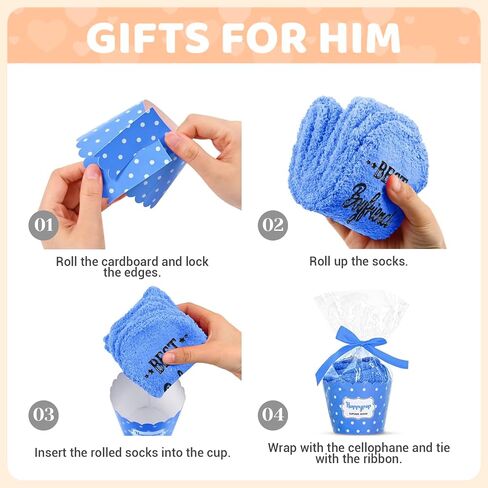 HAPPYPOP Cute Gifts for Girlfriend Her, Birthday Gifts for Girlfriend, Best Girlfriend Ever I love You Socks in Saudi Arabia