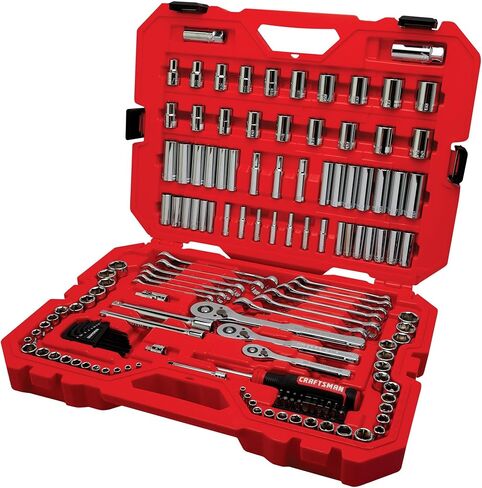 مجموعة أدوات الميكانيكا من كرافتس مان، SAE/Metric، 159 قطعة (CMMT12025) in Saudi Arabia