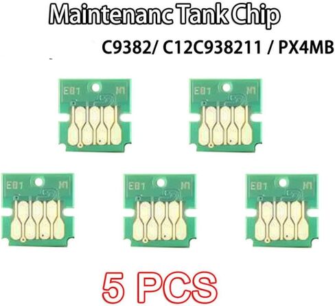 Compatible Maintenance Tank Chip Compatible with Workforce WF-C5390 WF-C5890 WF-C5310 WF-C5810 PX-S887 PX-M887F Models PX4MB C12C938211 C9382(10 PCS) in Kuwait
