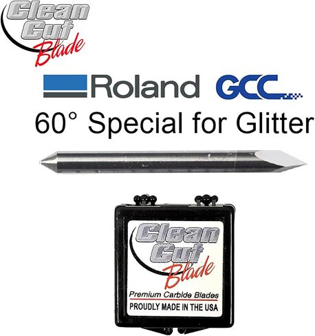 Clean Cut Blade Compatiable with Roland & GCC 30, Camm 1, US Cutter, P-Cut, Bridge, Panther, Stika, Allen Datagraph, Zecu, Creation, Rabbit, Lynx - Made in USA in Saudi Arabia