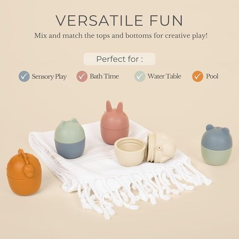 Vehicle Bath Toys- Toddler Bath Time - Aesthetic Baby Bath Toys-Car, Plane, Excavator, Train Silicone Non Toxic Toys-Bath Toys for Boys-Water Toys for Toddlers and Kids in Saudi Arabia