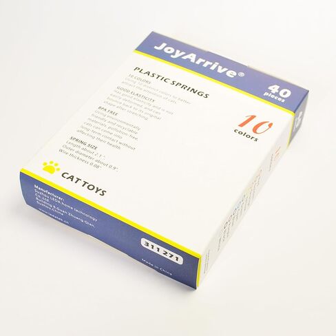 40Pcs 10 Colors Box Stored Springs for Indoor Cats, Cats Coil, Cat Interactive Toys, Cat Swatting Toy, Self-Play Toys, Hunting Toy, Kitten Spring in Kuwait