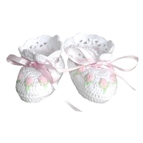 Crochet Baby Girls Booties