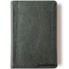 Personalized ESV Student Study Bible, Option to Customize with Hand Lettered Name Engraved on Cover, Gray Trutone Leather, Personalized Gift,