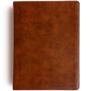 Personalized ESV Large Print Bible | Brown Thinline Bible | Option to Customize with Hand Lettered Name on Cover | 9781433566929