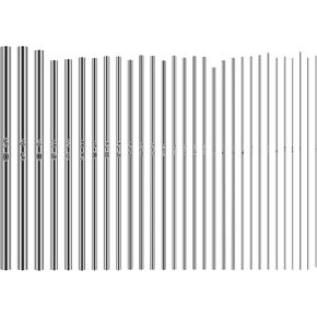 30 Size Mandrels Stainless Steel Ring Mandrel Mandrel Dowels Jewelry Making Kit Wire Wrap Rings Tools for Forming Rings, Soft Soldering, Electoforming Jewelry, Making Jump Ring, Beaded Coils and Spir