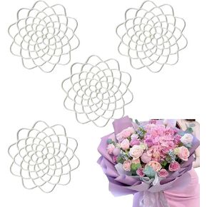 4Pcs Large Floral Grid Arranger for Florists - Reusable Floral Stem Organizer, 8" Durable Foral Shop Flower Arrangement Tool Flower Arranger for Gardening Club, Home Decor
