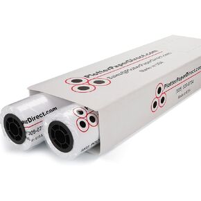 Plotter Paper Direct (24lb, Uncoated | 2 Rolls, 2" Core | 30 In x 300 Ft) for CAD Printing on Wide Format Ink Jet Printers