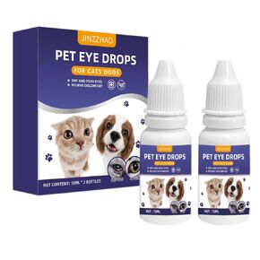Cataract Drops for Dogs, Dog Eye Drops, Dog Eye Infection Treatment, Long Lasting Hydration, Clean Tear Stains, Remove Eye Stains, and Relieve Dryness(2 x 15 mL)