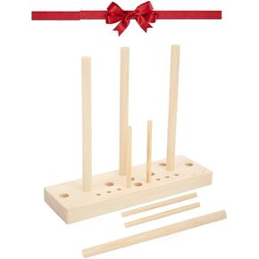 Bow Tie Maker, Wooden Multi Size Adjust with Wooden Board Sticks Making Bows DIY Crafts Party Decorations Various for Crafts Portable Bow Tie Machine for Kitchen and Home Making