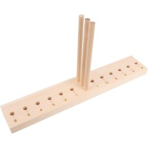 HAWILLOSCH Craft Bowknot Maker Tool Wooden Bow Maker Rods for Holiday Wreaths Party Decorations and Creative Crafts for Easy Bow Making