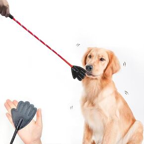 16.5Inch Dog Training Stick Pole, Puppy Training Tools Whip with Anti-Slip Handle, Outdoor and Indoor Exercise Interactive Dog Flirt Pole for Small Medium Dogs