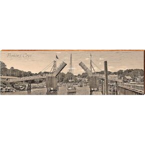 Mill Wood Art Perkins Cove Draw Bridge SPO2 - Medium 9.5" x 30"