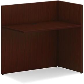 HON MOD Series Laminate Reception Return Shell with Gallery Wall LTM1 Traditional Mahogany 42" W x 25" D