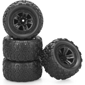 وعجلات وإطارات 12 مم HUX Hub RC ، Daitoku 1/16 RC TIRES RC Truck Wheel Rims والإطارات المطاطية لـ 1/16 Off-Road RC Car ، 16208 ، 16209 ، 16210 ، H16BM ، H16GT ، H16H ، H16H ، H16H ، H16H ، H16H ، H16H