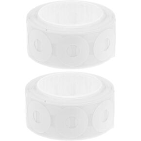 Angoily 500pcs Self Adhesive PVC Hole Protectors for Binders Reinforcement Labels for Document Repair Page Strengthening Stickers for Office and School Use
