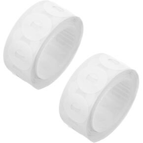 Angoily 500pcs Page Protector Stickers Adhesive Hole Reinforcers for Document Strengthening PVC Repair Labels for Binders and Papers Page Saver Rings