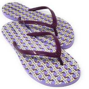 Tory Burch 144628 Chelsea Perfect Black With Gold Hardware Women's Thin Flip Flop Sandals Size 10