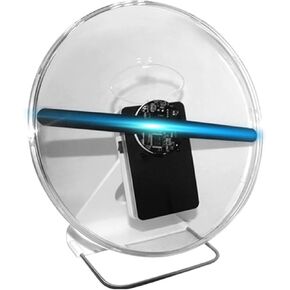 Hologram Fan Desktop Naked Eye 3D Advertising Machine Desktop Vertical Fan Screen Outdoor Display Small And Convenient Display High-Resolution 3d Hologram(UK)