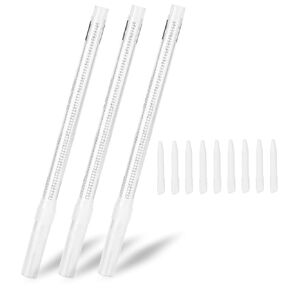 3pcs White Marker Eraser Pen Portable Marker Remover for Eyebrow Correction Multipurpose Minimalist Design Easy to Use and Carry for Women