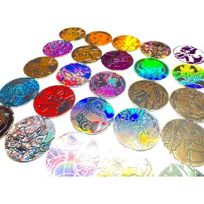 Pokémon 10 Assorted Pokémon Large Gaming Coins - No duplicates - Plastic Metallic Coins
