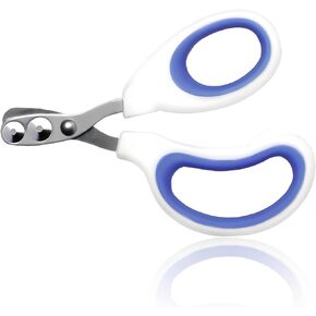 Cat Nail Clippers with Safety Guard - Professional Cat Claw Trimmer for Cats & Small Pets, 2mm Over-Cut Protection, Non-Slip Ergonomic Handle & Stainless Steel Blade (Beginner Friendly)