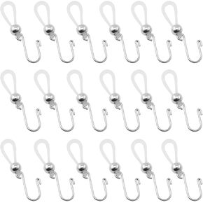 yyangz 30PCS Jeans Zipper Hook Up Anti Slip Fastener Silicone Stainless Steel Removable Holder Pants Clip