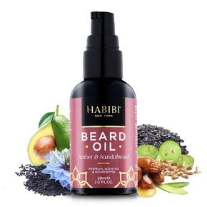 HABIBI Woody Lavender Beard Oil (2.0 Fl. Oz) Naturally Derived Scented Beard Oil For Men, Beard Growth Oil, & Beard Care Essentials – Hydrates, Nourishes & Promotes Healthy Beard Growth, Made in USA