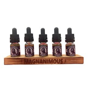 The Magnanimous Top 5 Beard Oil Flight - A sampling of our top 5 scent options of Magnanimous Beard Oil