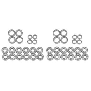 Compatible with Tamiya for TT01 TT01D TT01E TT01R DF02 1/10 RC Car Upgrade Modification Parts Accessories 40Pcs Ball Bearing Kit RC Car Accessories