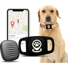 Pet Tracker for Dog, Dog Tracker Smart Pet Location Tracker with Tracker Holder, Item Finder MFi Certificated Tracking Device, No Monthly Fee, Works with Find My (iOS Only) No GPS Tracker