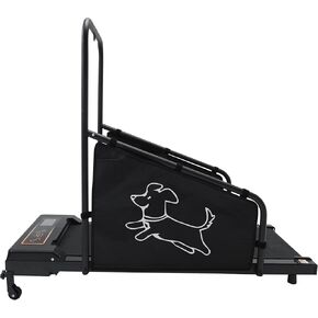Dog Treadmill with LED Display, 37.5 x 15 inch Running Belt, 1.5HP Motor, Remote Control, Black