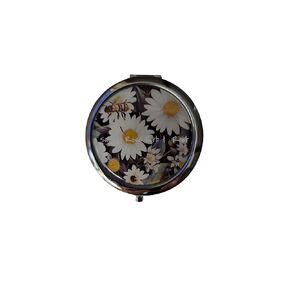 Daisy Bee Compact Pocket Purse Travel Mirror Portable Fashion Makeup Accessory