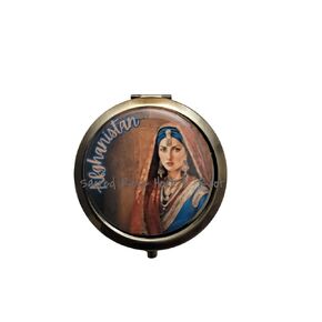 Afghanistan Compact Travel Portable Purse Mirror Cosmetics Magnifying Mirror