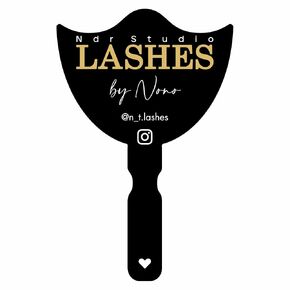 Profiredized Lash Artist Media Media Photo Prop ، Personization Sealthetic Salon Decor Decor Sign