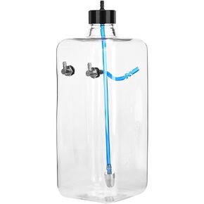 Alomejor Transparent Plastic Fuel for RC Airplane CNC Metal Fuel Easy to Install and Remove 260ml (700ml (for 50-70cc Aircraft))