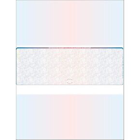 3000 Blue- Red- Blue- Prismatic Laser Check Stock, (Check at Middle) Blank Laser Checks, Laser Check, Bank Checks, Business Checks, or Personal Checks