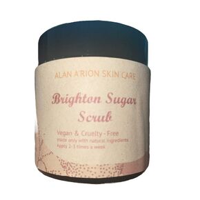 Alan A'rion Skincare:"Brighton Sugar Scrub" Exfoliate Full Body & Face- All Natural hints of Almond Oil/Organic Sugar/Honey/Vitamin E Oil/Jojoba Oil-Offered in 3 Scents (4oz Jar) (Turmeric Scrub)