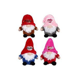 Personalized valentine's/love gnome (Brown body)