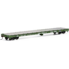 Athearn HO RTR 60' Flat BN #630843 ATH92673 HO Rolling Stock