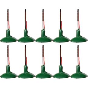 10 Pack HO Scale Model Street Lights Wall Lamp Posts LED Ceiling Lamps For Train Layouts
