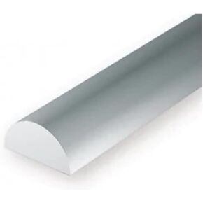 Half Round .060 5 EVG241 Plastic Building Supplies