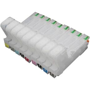 9pcs 280ML Refillable Ink Cartridges Compatible with 3880 3800 3800C Pro3880 Pro3800 Featuring Auto Reset Chip(for 3880)