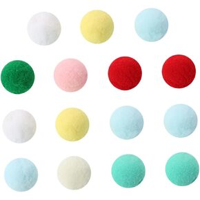 15PCS Colorful Plush Ball Cat Random Color Pet Supplies for Indoor Cats Engaging Chasing Balls to Keep Kittens Entertained for Bonding and Playtime Random Color