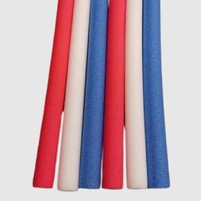 Pool Swim Noodle, FixFind 6 Pack 52 Inch Hollow Foam Pool Swim Noodle, Patriot Bright Foam Noodles for Swimming, Floating and Craft Projects (Red, White, Blue), Made in The USA