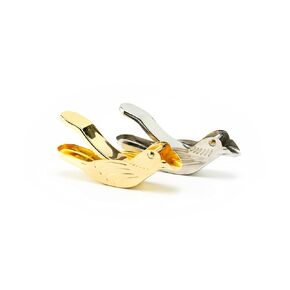 Handcrafted 14k Gold Plated Bird Lemon Squeezer | Stainless Steel Juicer 120x40x30mm - Limited Edition