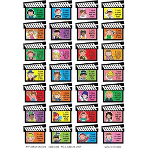C.S. Kids PYP Action Stickers (Pack of 168)