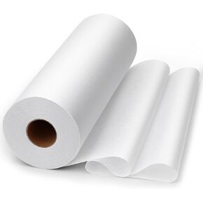 UzecPk Medium Weight Fusible Interfacing for Sewing: 12" X 30yd Interfacing Fabric for Sewing White Iron-On Non-Woven Fusible Interfacing for DIY Crafts Supplies Quilting Collars