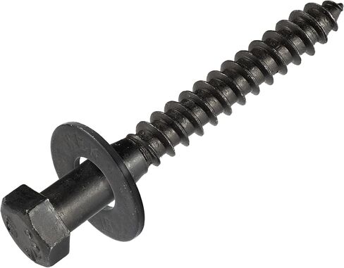 3/8 x 1-1/2 (50 Pack) Lag Screw Kit, 50 Screws and 50 washers, Ceramic Black Ruspert Coating for Exterior Use by Makers Bolt in Saudi Arabia